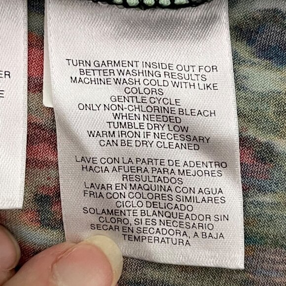 Chicos Open Front Blazer Jacket Cardigan Wool Blend Ethnic Office Career 0 / 4-6 - Picture 6 of 6